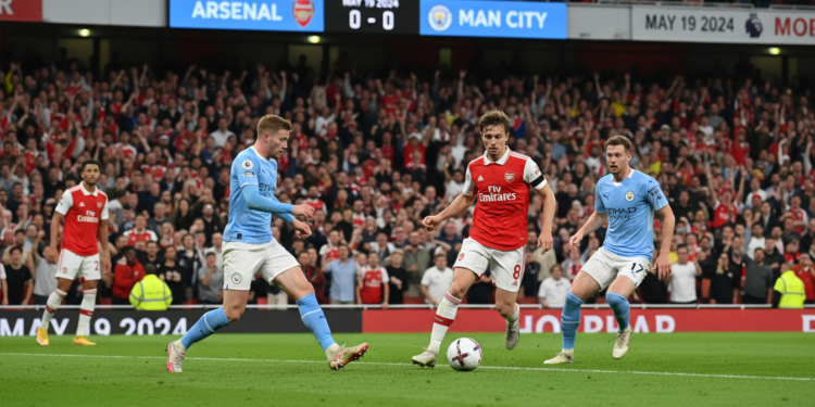 Arsenal announce Odegaard start for Manchester City title showdown