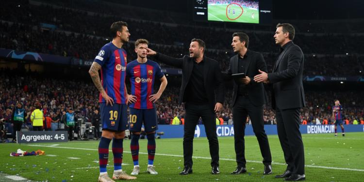 Barcelona lodges second UEFA complaint accusing refereeing errors of costing semi-final place