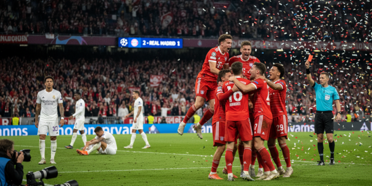 Bayern eliminate Real Madrid after late goals and Camavinga red