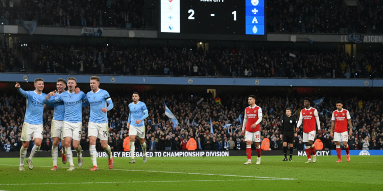 Manchester City set to leapfrog Arsenal as Burnley face relegation