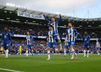 Brighton beat Chelsea 3-0 to replace Blues in Premier League top six