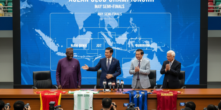 ASEAN Club Championship reveals May semi-finals with Selangor, Nam Định, JDT, Buriram