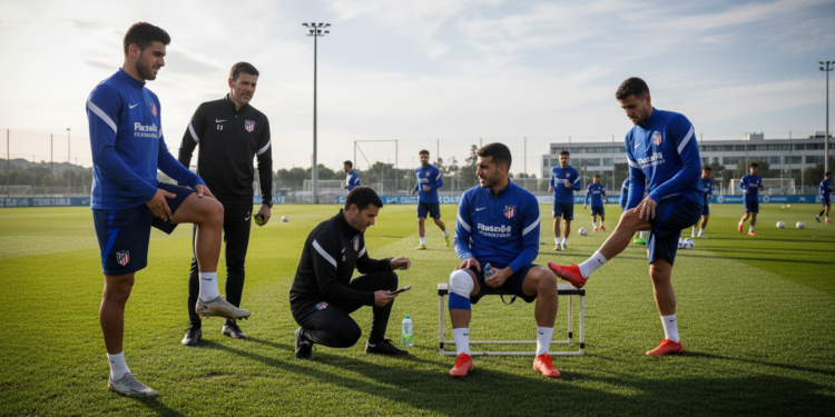 Atlético Madrid resume training 12 hours after Arsenal clash with three assessed