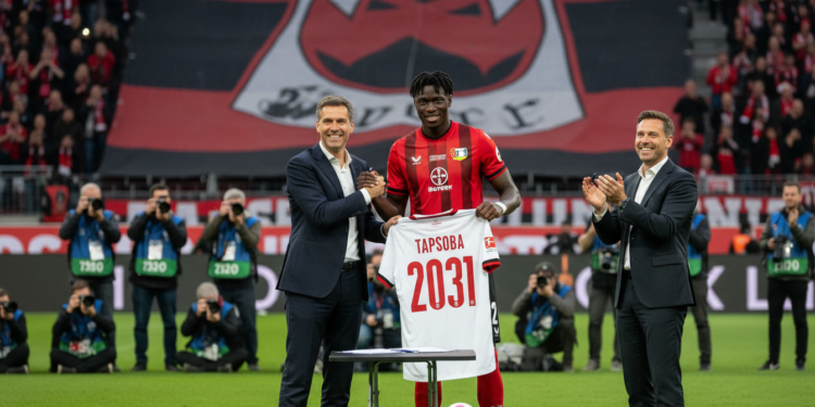Edmond Tapsoba extends Bayer Leverkusen deal until 2031 after €40m offer rejected