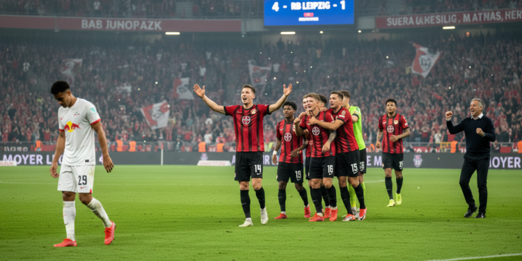 Bayer Leverkusen rout RB Leipzig as Patrik Schick hat-trick seals 4-1 win