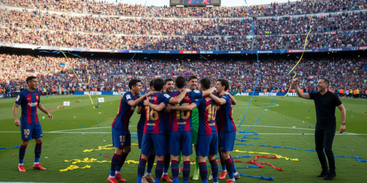 Barcelona move 14 points clear and close in on La Liga title