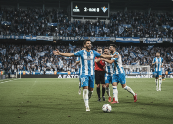 Celta hold 2-0 advantage against Elche as Aspas doubles