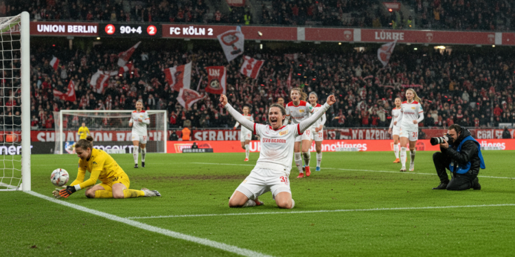 Union Berlin earns late 2-2 draw with Köln as Burcu nets debut equalizer
