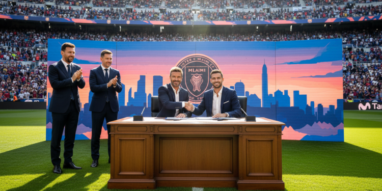 Estadio Movistar LALIGA hosts Jordi Alba signing in Barcelona before El Clásico