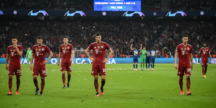 Bayern Munich eliminated from Champions League after 1-1 draw with PSG