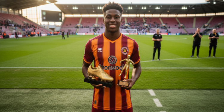 Tawanda Maswanhise wins Motherwell Golden Boot and Young Player awards