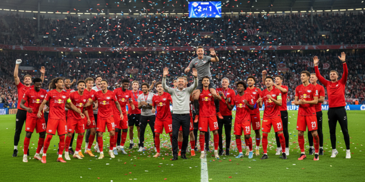 RB Leipzig secure Champions League return after 2-1 win over St Pauli