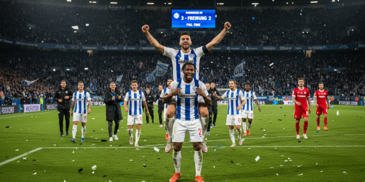 Hamburger SV defeats Freiburg 3-2 as Vušković and Jatta shine