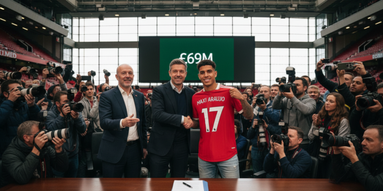 Manchester United emerge as favorites to pay Maxi Araujo £69m release clause