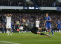 Tottenham keeper Antonin Kinsky rescues point with 98th-minute save against Leeds