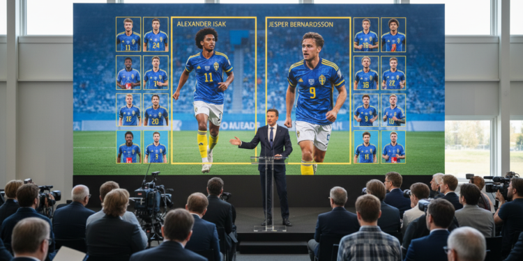 Sweden announces 26-man World Cup squad with Isak and Bernhardsson
