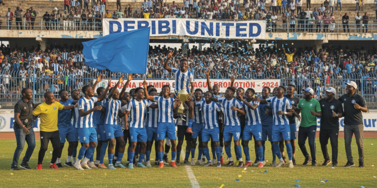 Debibi United clinch historic Ghana Premier League promotion with Antwi hat-trick