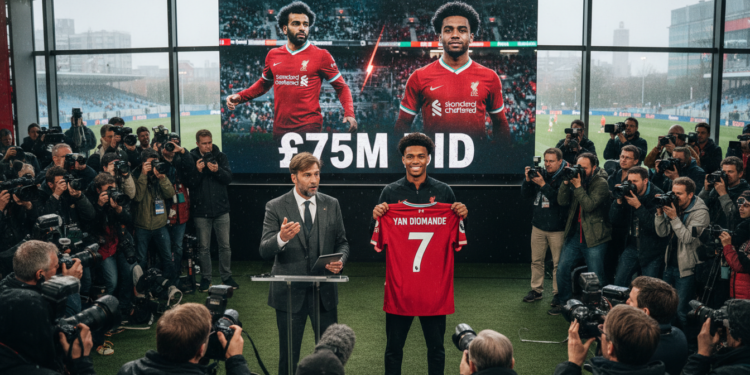Liverpool earmarks Yan Diomande in £75m bid to replace Mohamed Salah