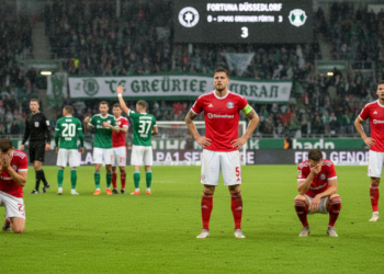 Fortuna Düsseldorf relegated to 3. Liga after 3-0 defeat by Greuther Fürth