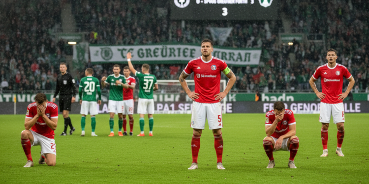 Fortuna Düsseldorf relegated to 3. Liga after 3-0 defeat by Greuther Fürth