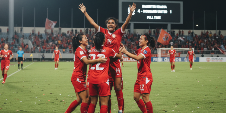 Balestier Khalsa beat Hougang United 4-1 as substitute Lavanya Gurunathan scores