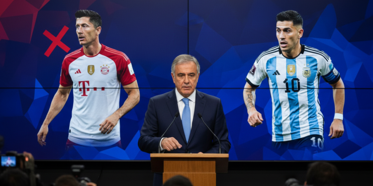Barcelona President Laporta Confirms Lewandowski Exit and Targets Julián Álvarez
