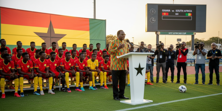 Ghana president urges Black Starlets to beat South Africa, revive U17 hopes