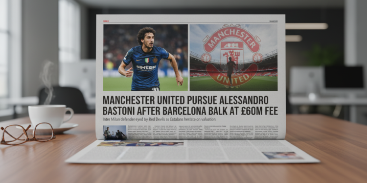 Manchester United pursue Alessandro Bastoni after Barcelona balk at £60m fee