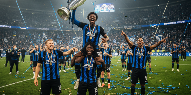Raphael Onyedika helps Club Brugge secure 2025/26 Belgian Pro League title
