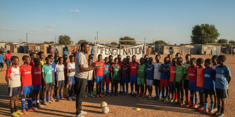 Soccer coach Lundi Potelwa launches Mfengu Nation, coaches 50 Motherwell youths