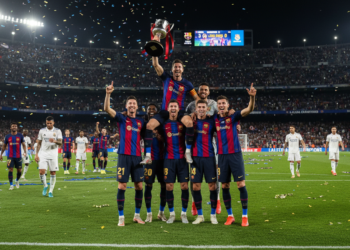 Barcelona dominates Real Madrid as Flick seals consecutive LaLiga titles