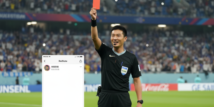 Ma Ning launches RedNote account with playful red-card photo before World Cup