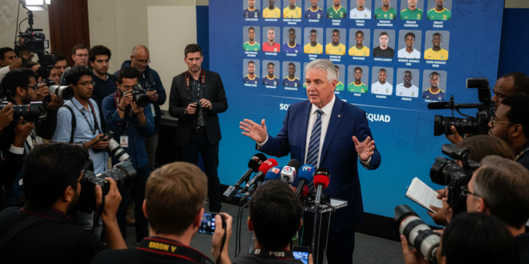 South Africa announces 26-player 2026 World Cup squad as Broos explains choices