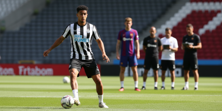 Newcastle targets Ez Abde to replace Gordon as Barcelona could earn €12m