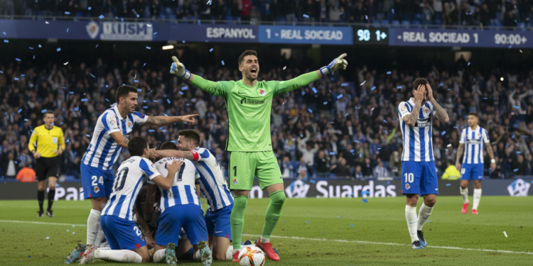 Espanyol hold Real Sociedad to 1-1 draw with late Fernández equalizer