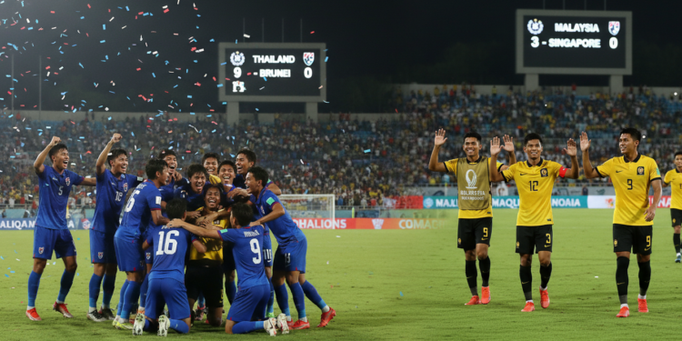 Thailand U19 rout Brunei 9-0 as Malaysia down Singapore 3-0