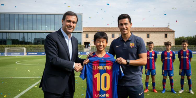 Li Haoyan becomes first Chinese player to sign for Barcelona's La Masia