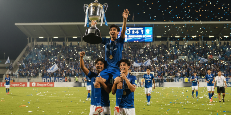 Suphanat Mueanta brace secures Shopee Cup for Buriram United
