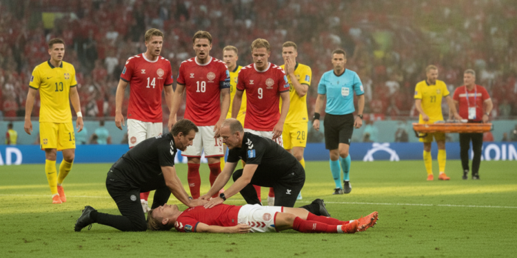 Christian Eriksen collapses in Denmark friendly as Højbjerg, Riemer reassure fans
