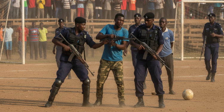 Migori police disarm gunman and arrest two at football match
