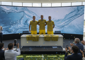 Villarreal reveals 2026-27 100% recycled home kit with water-inspired jacquard