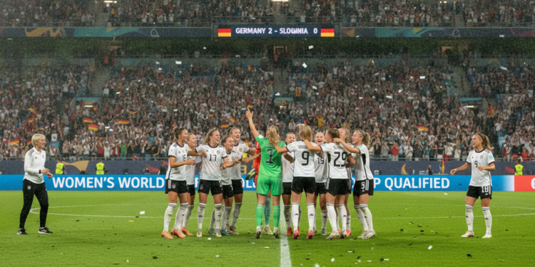 Germany complete Women's World Cup qualifying unbeaten with 2-0 win over Slovenia