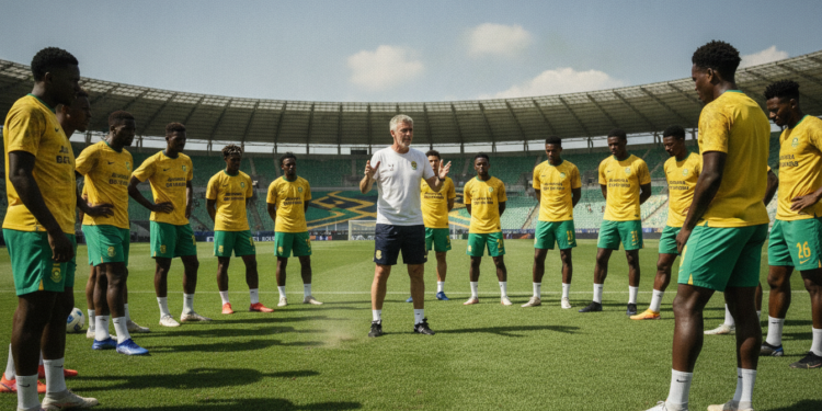 South Africa coach Broos urges Bafana Bafana to embrace World Cup opener