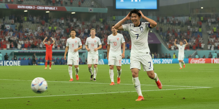 South Korea secures comeback win over Czech Republic despite Son's misses