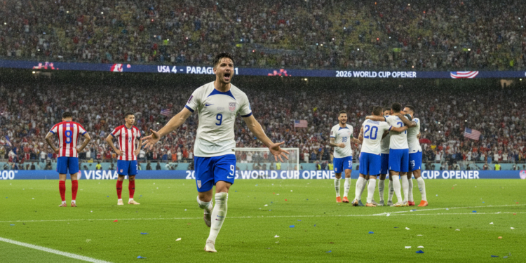 United States rout Paraguay 4-1 in 2026 World Cup opener