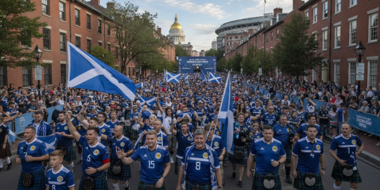 Scotland fans descend on Boston ahead of World Cup match against Haiti