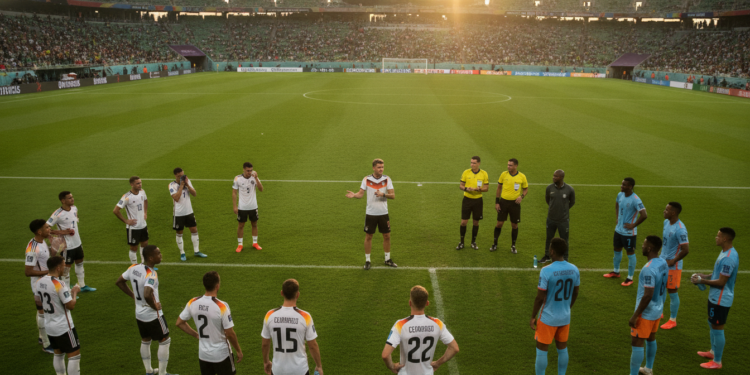 Germany held 1-1 by Curaçao at NRG Stadium during cooling break