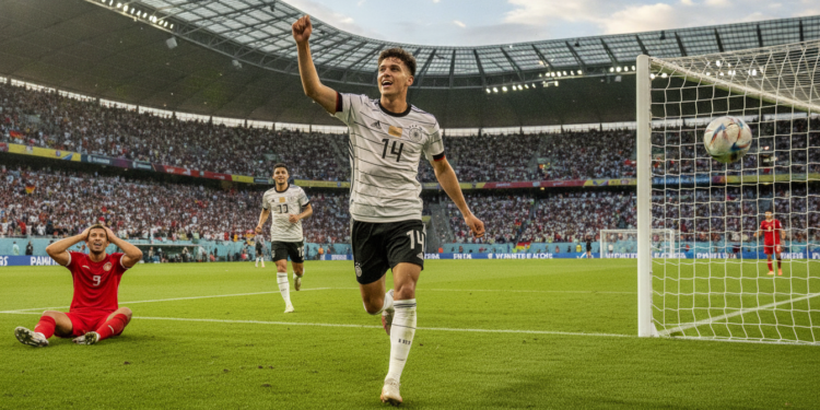 Nathaniel Brown nets and assists in Germany World Cup debut
