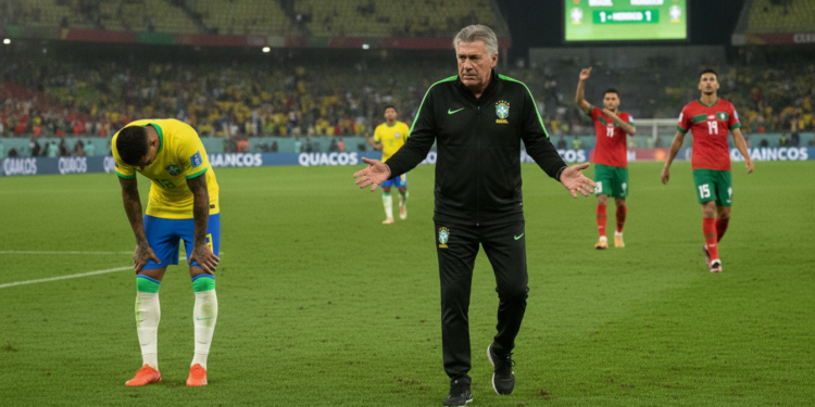Brazil's Ancelotti blames nerves and poor balance after 1-1 Morocco draw