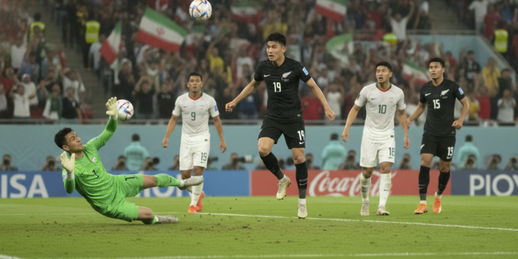 Elijah Just scores twice as New Zealand draw Iran, makes history